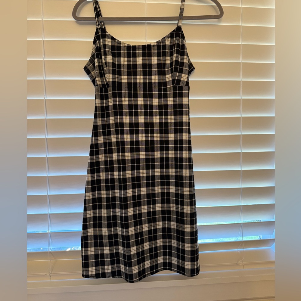 Brandy Melville Black and White Slip Mini Dress